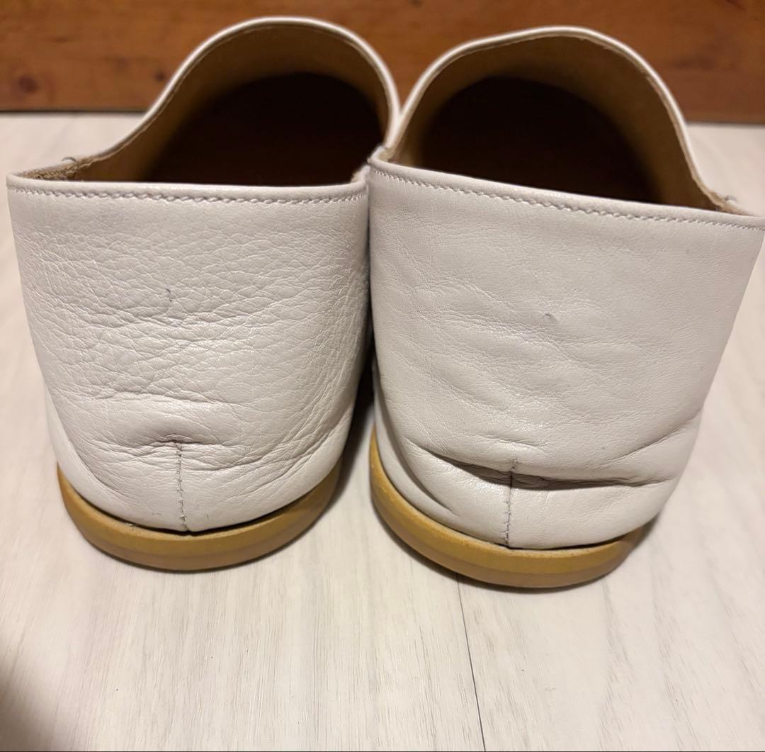 que shoes plain 革靴 プレーン ホワイト