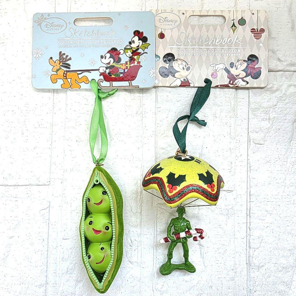 【トイ・ストーリー】アーミーメン　お豆三兄弟　クリスマスオーナメント　タグ付き