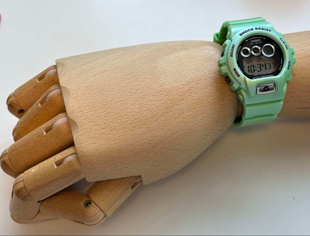 g-shock/ミニ/GZX-690/グリーン/三つ目/ビンテージ/メタリック