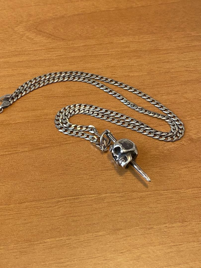 シルバー スカルペンダント ネックレス　925