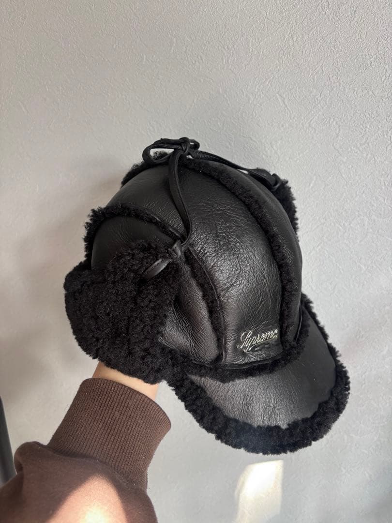 帽子 Supreme Shearling Lined Earflap Cap S/M