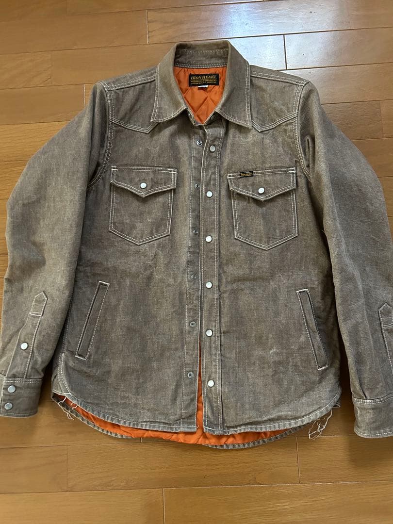 キルト裏地付きセルビッチシャンプレー ウェスタンシャツ