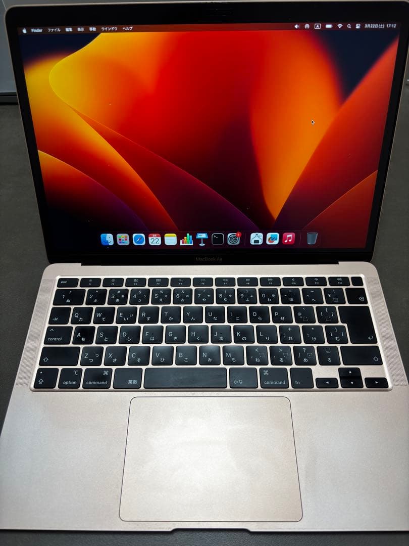 【美品】Apple MacBook Air ゴールド メモリ16GB、256GB