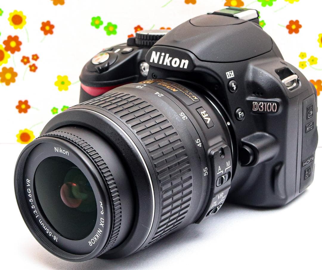 ニコン Nikon D3100☆スマホに転送♪☆手振れ補正付き☆カメラケース付