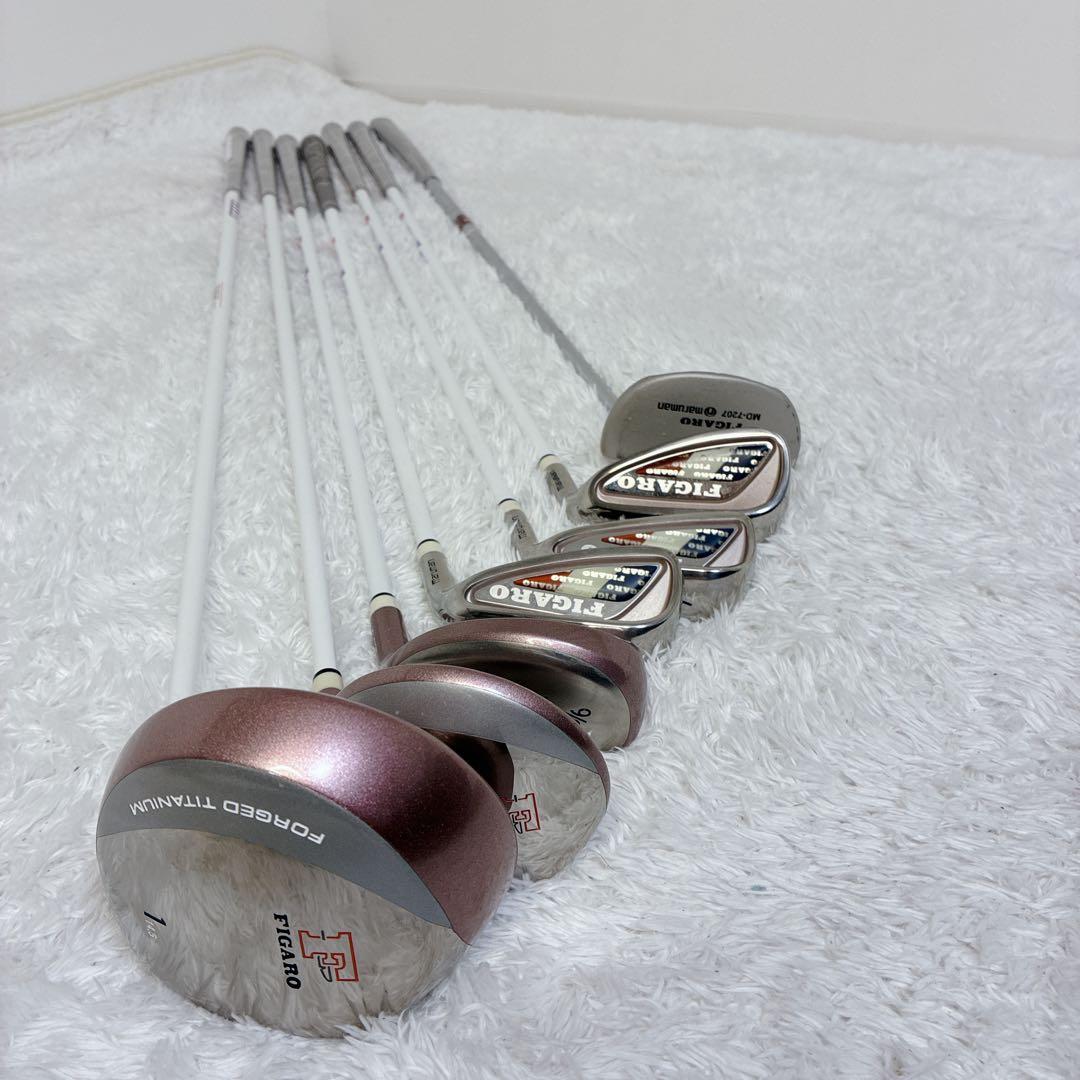 【極美品】マルマン　フィガロ　レディースゴルフクラブセット７本　右利き