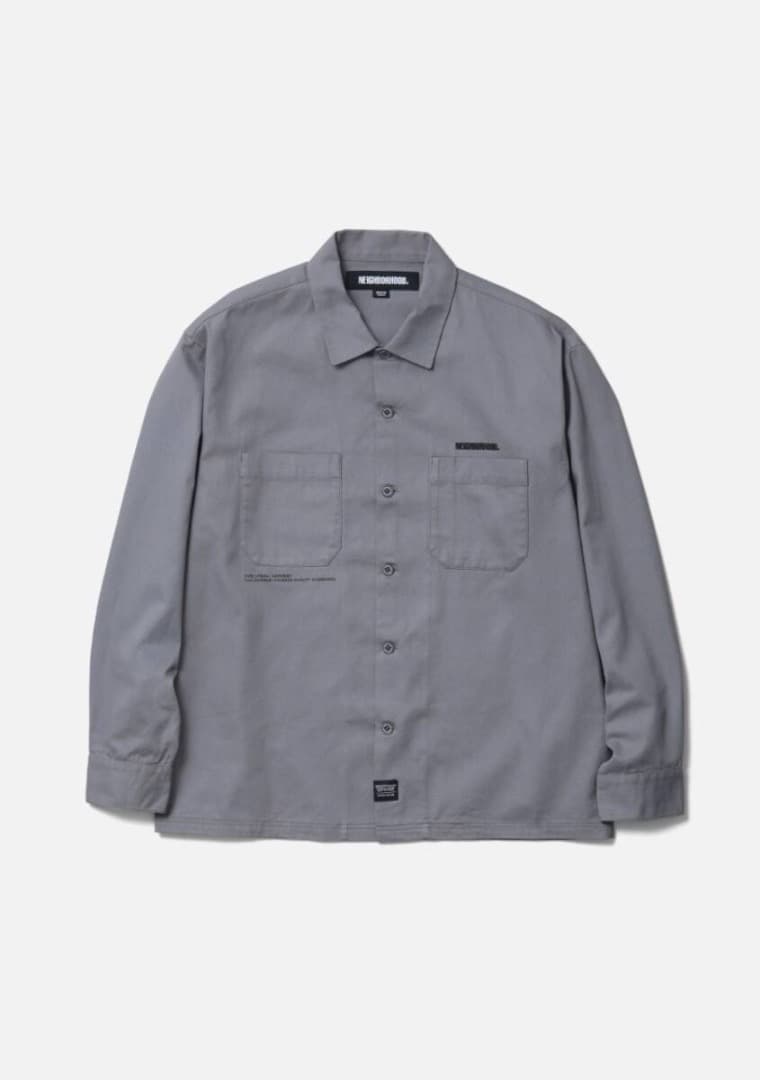 トップス NEIGHBORHOOD CLASSIC WORK SHIRT LS GRAY