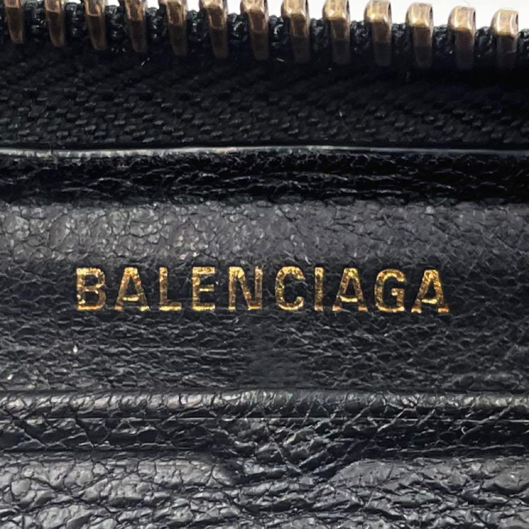 バレンシアガ 長財布 グラフィティ コンチネンタル ペイント ラムスキン 黒系