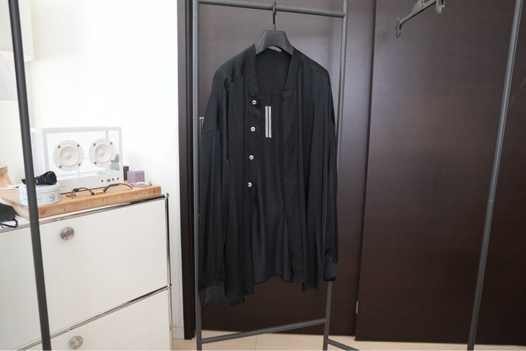 Rick Owens 25SS OVERSIZED FAUN SHIRT 黒