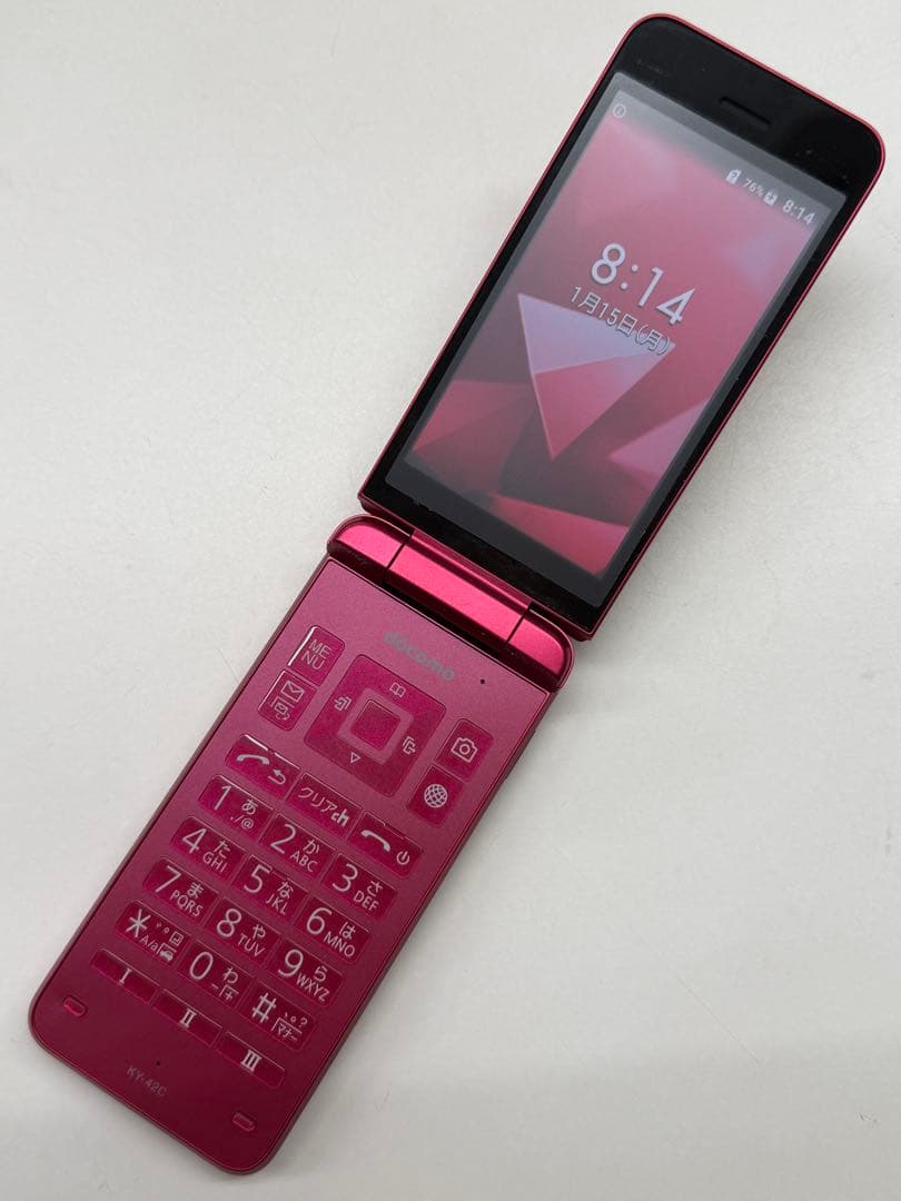 W5K605◆ DIGNO ケータイ SIMフリー KY-42C ガラケー