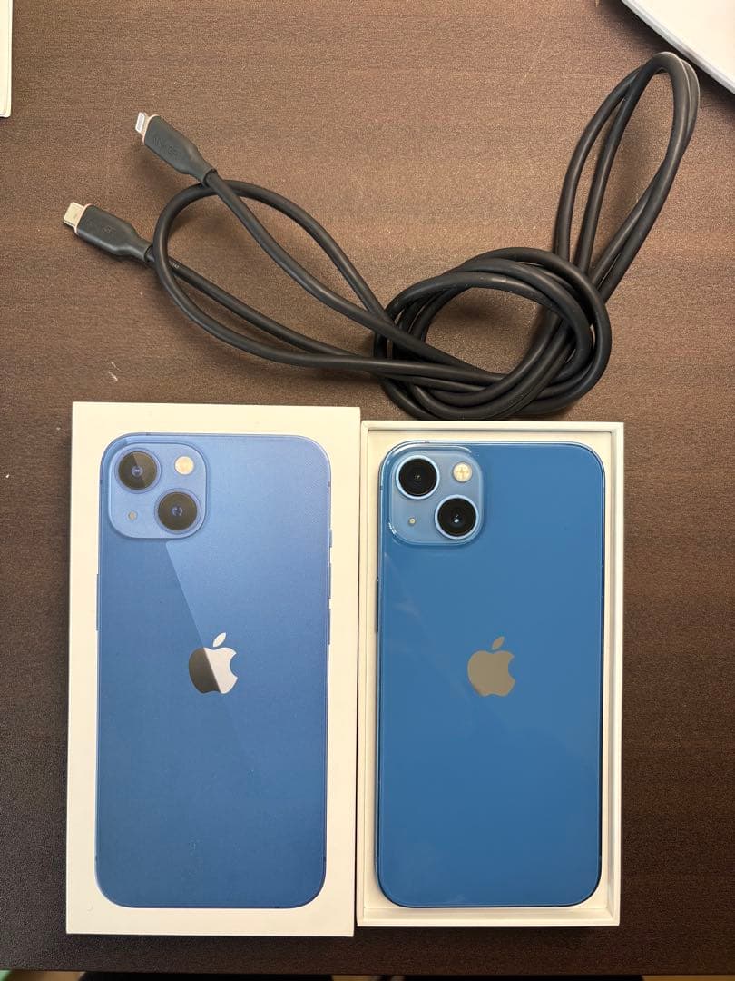 Apple iPhone 13 ブルー 本体 充電ケーブル付き