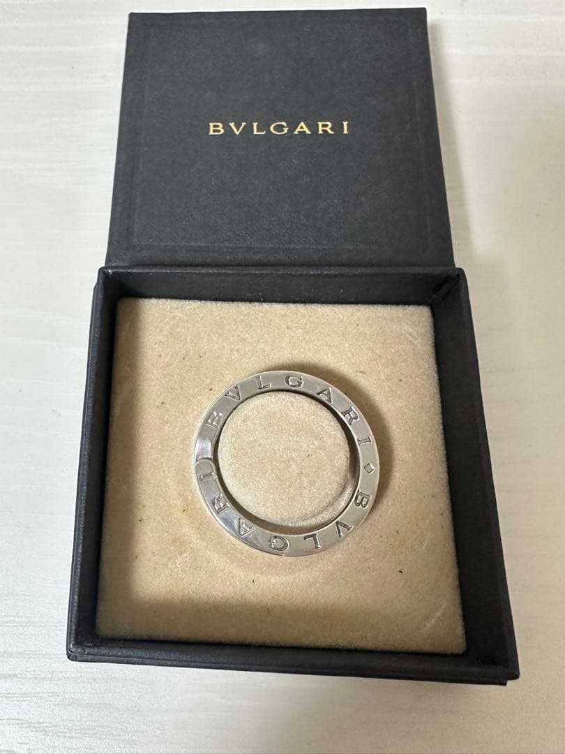 美品☆BVLGARI シルバー キーリング