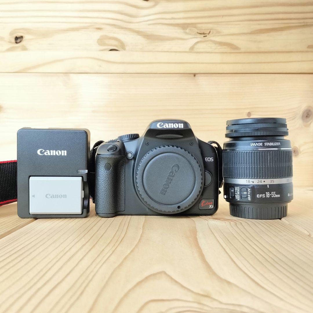 ★動作確認済、レンズ付き★Canon キャノン EOS kiss X2