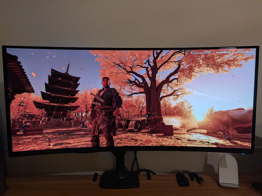 ALIENWARE 34 QD−OLED AW3423DWF モニター