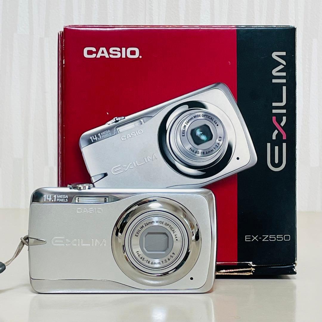 CASIO カシオ EX-Z550 コンパクトデジタルカメラ シルバー