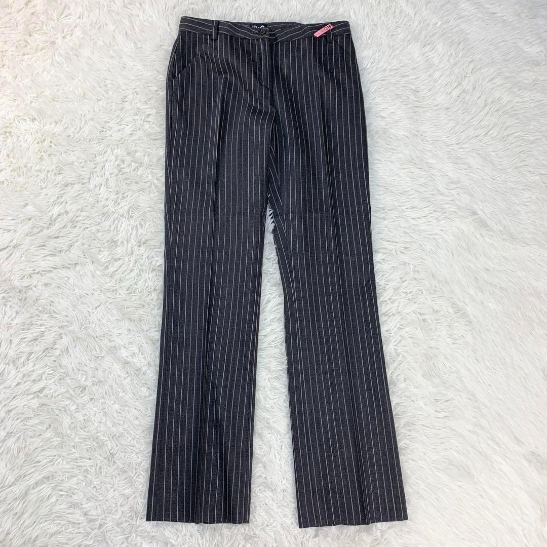 D&G ディーアンドジー ウール混 ピンストライプ セットアップ 正規品認証