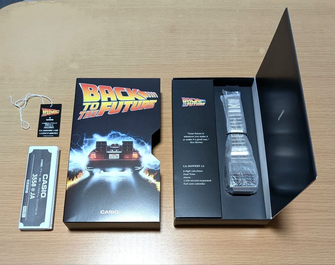 CASIOカシオCA-500WEBF-1AJR　バックトゥザフューチャー未使用品
