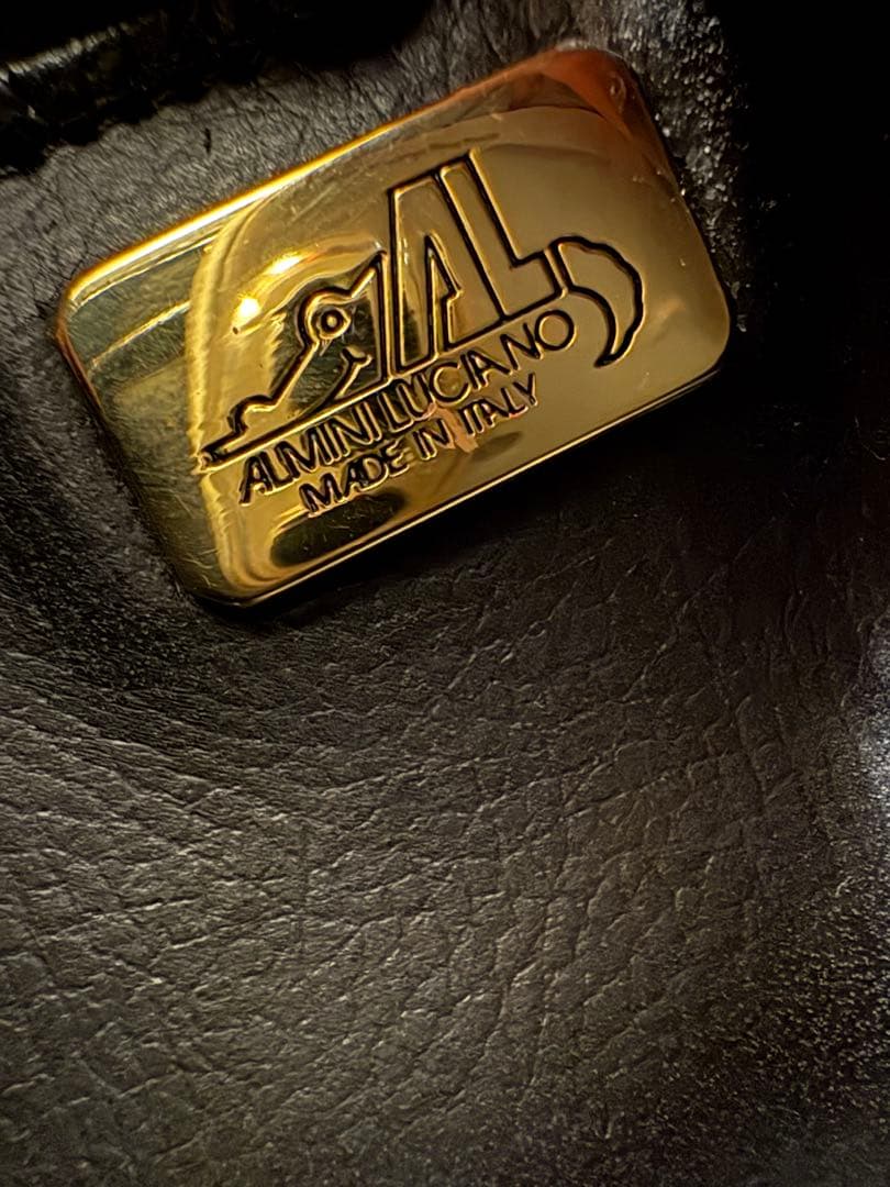 ALMINI LUCIANO MADE IN ITALY ボックス型ハンドバッグ