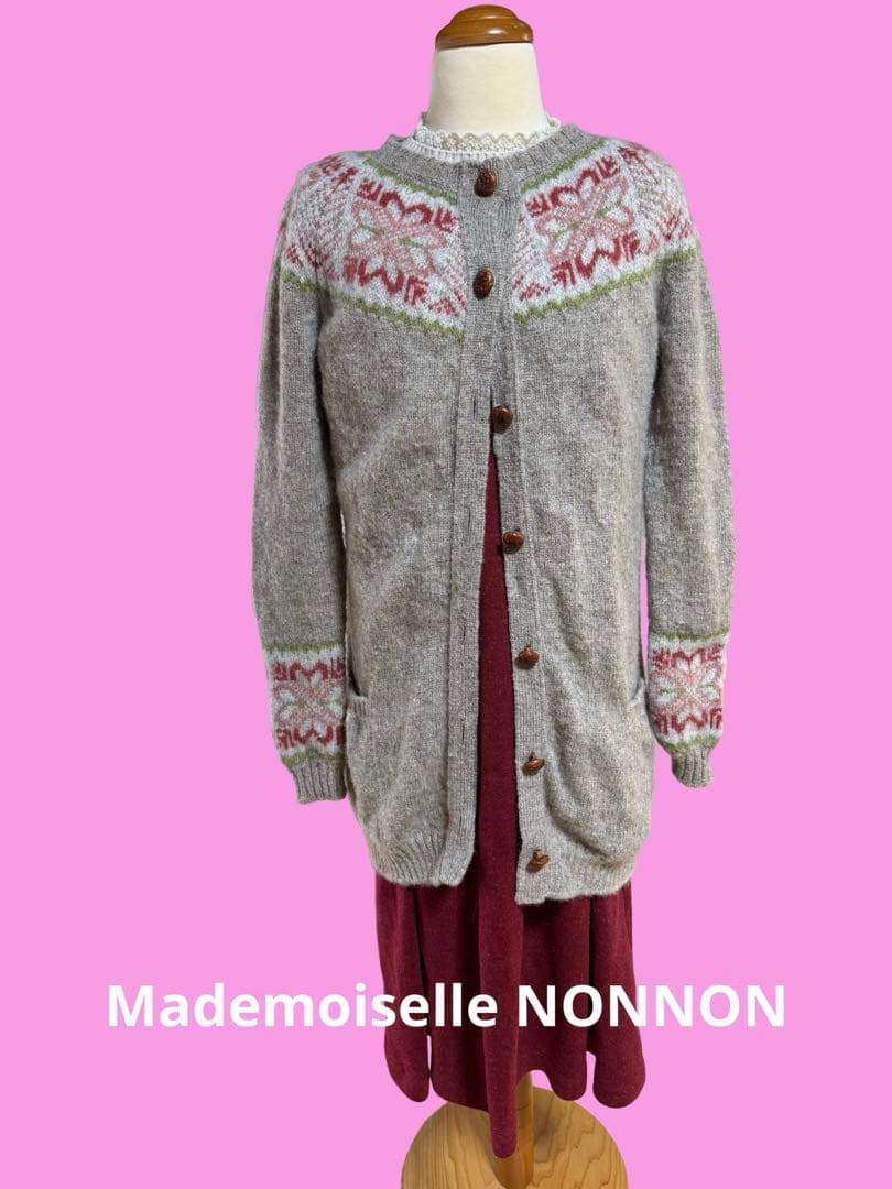 Mademoiselle NONNON マドモワゼルノンノン上質カーディガン♡