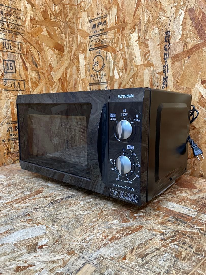 C(7736) アイリスオーヤマ 電子レンジ EMO-F518-6-B 60Hz