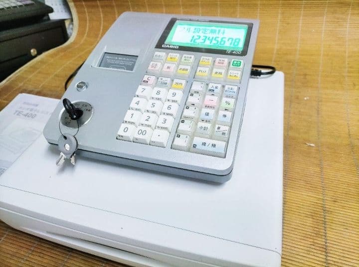 カシオレジスター　TE-400　フル設定無料　PC連携売上管理　925222