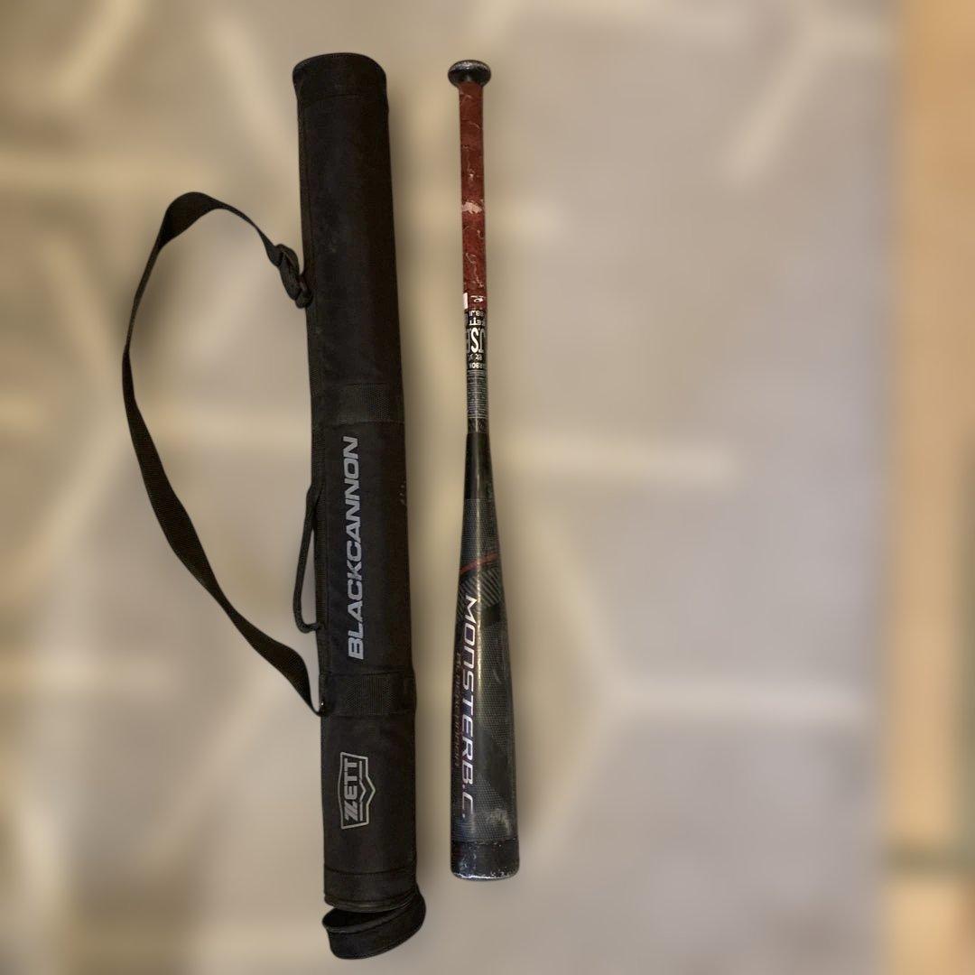 値下げ　モンスターブラックキャノン軟式バット 84cm 730g ミドルバランス