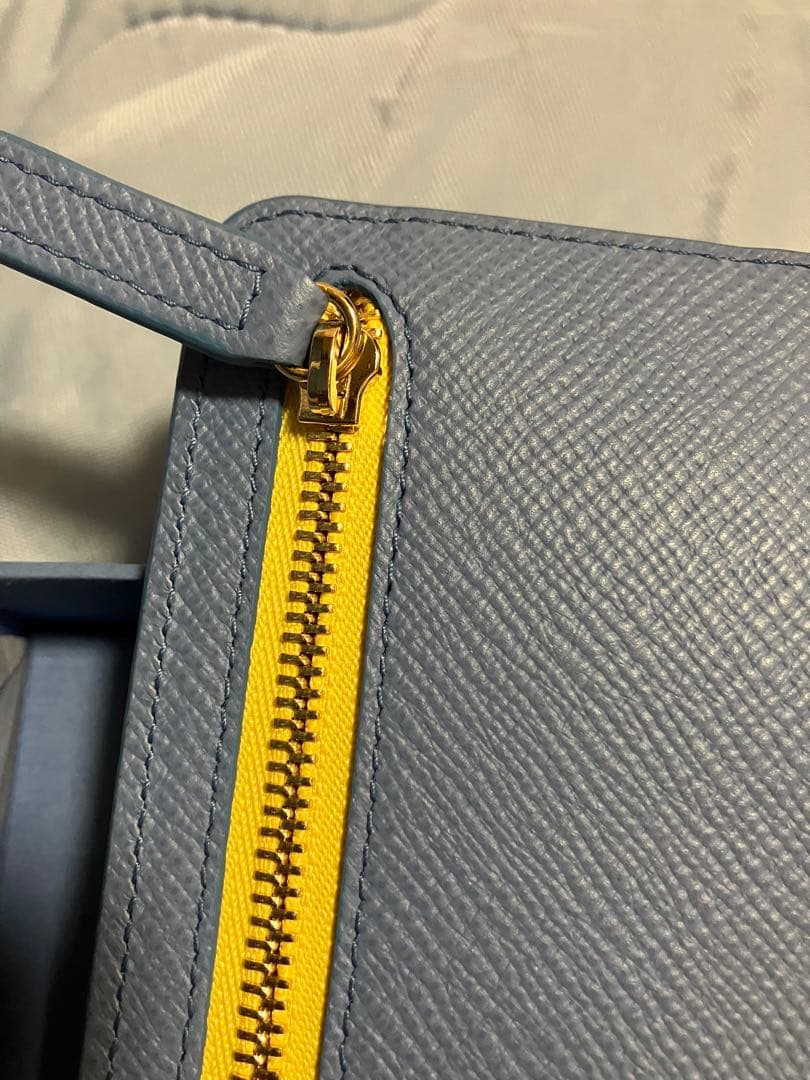 SMYTHON ✨パナマ　ジップカレンシーケース✨ライトブルー