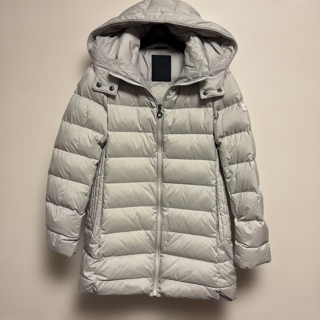 てばさき様TATRAS グレー ダウンジャケット フード付き