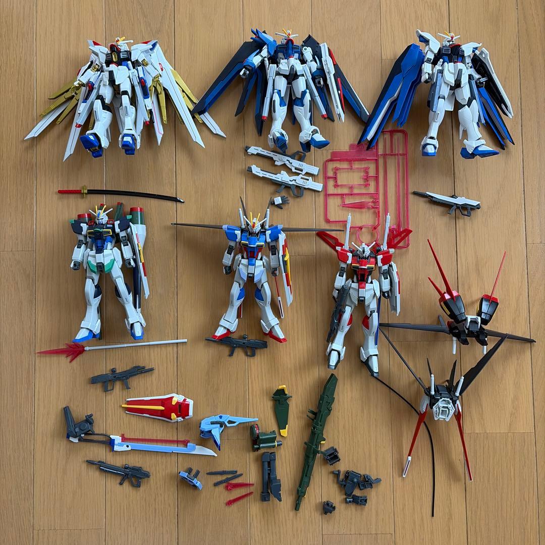 HG フリーダムガンダム　インパルス　ストライクガンダム　ガンプラジャンク