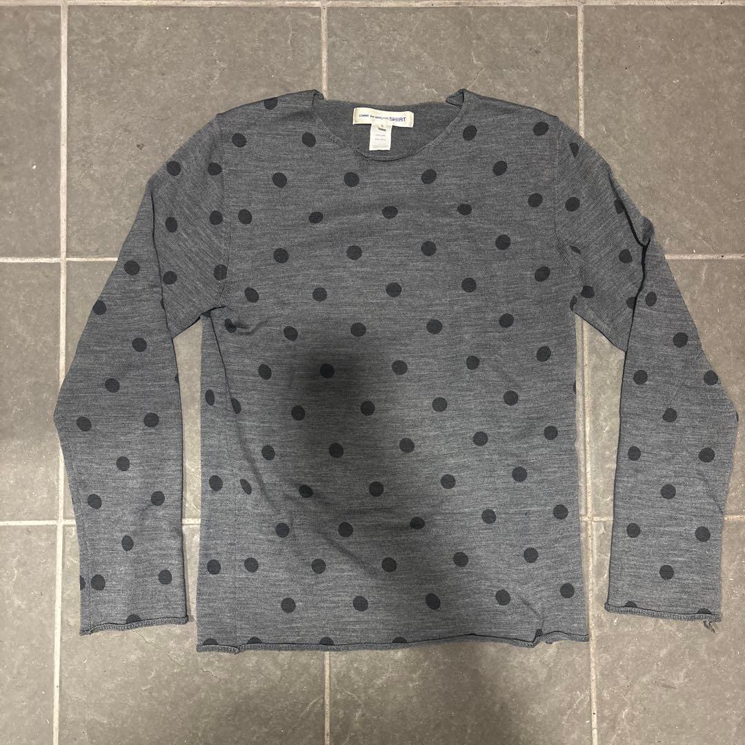 コムデギャルソン　水玉　薄手ニットS