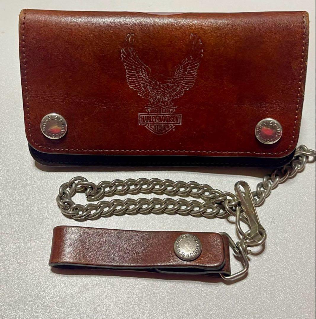 Harley-Davidson レザー長財布 チェーン付き