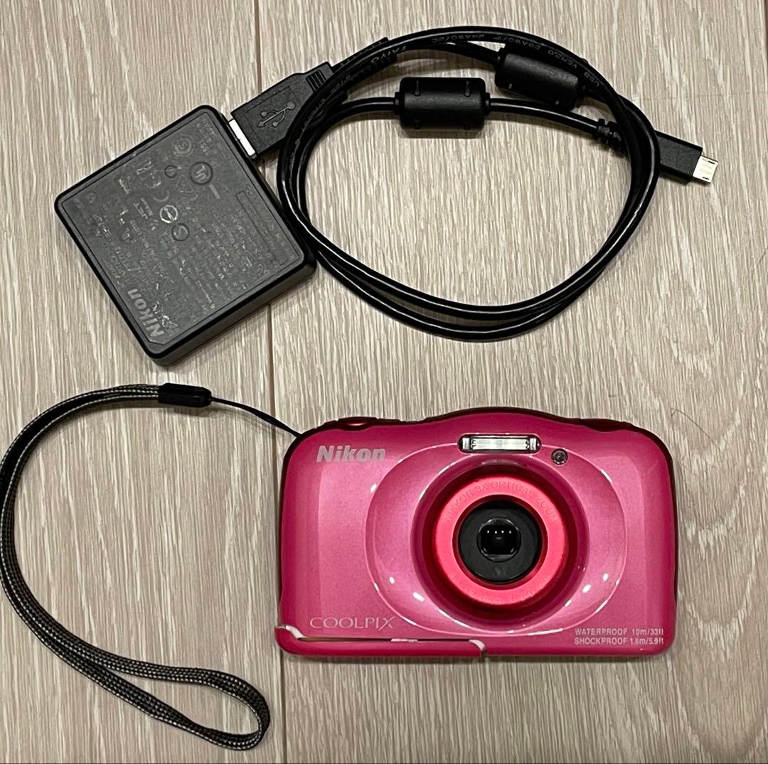 Nikon COOLPIX W100 ピンク 防水カメラ