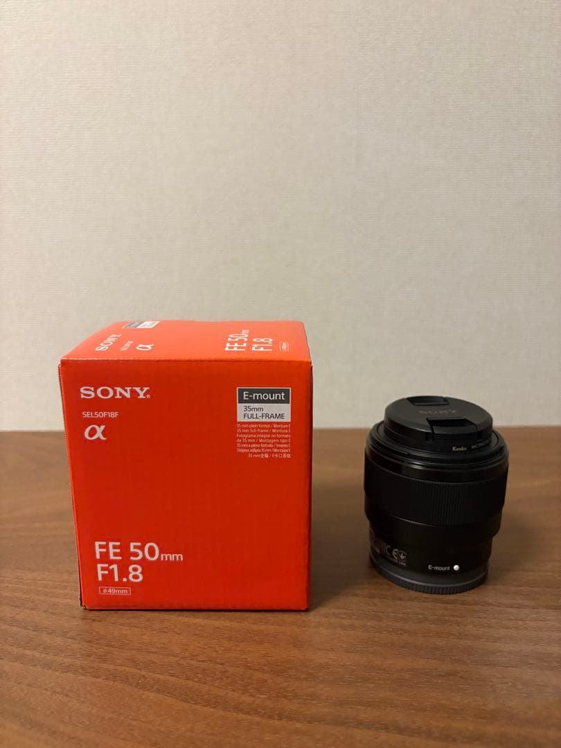 美品箱ありSONY FE 50mm F1.8EマウントレンズSEL50F18F