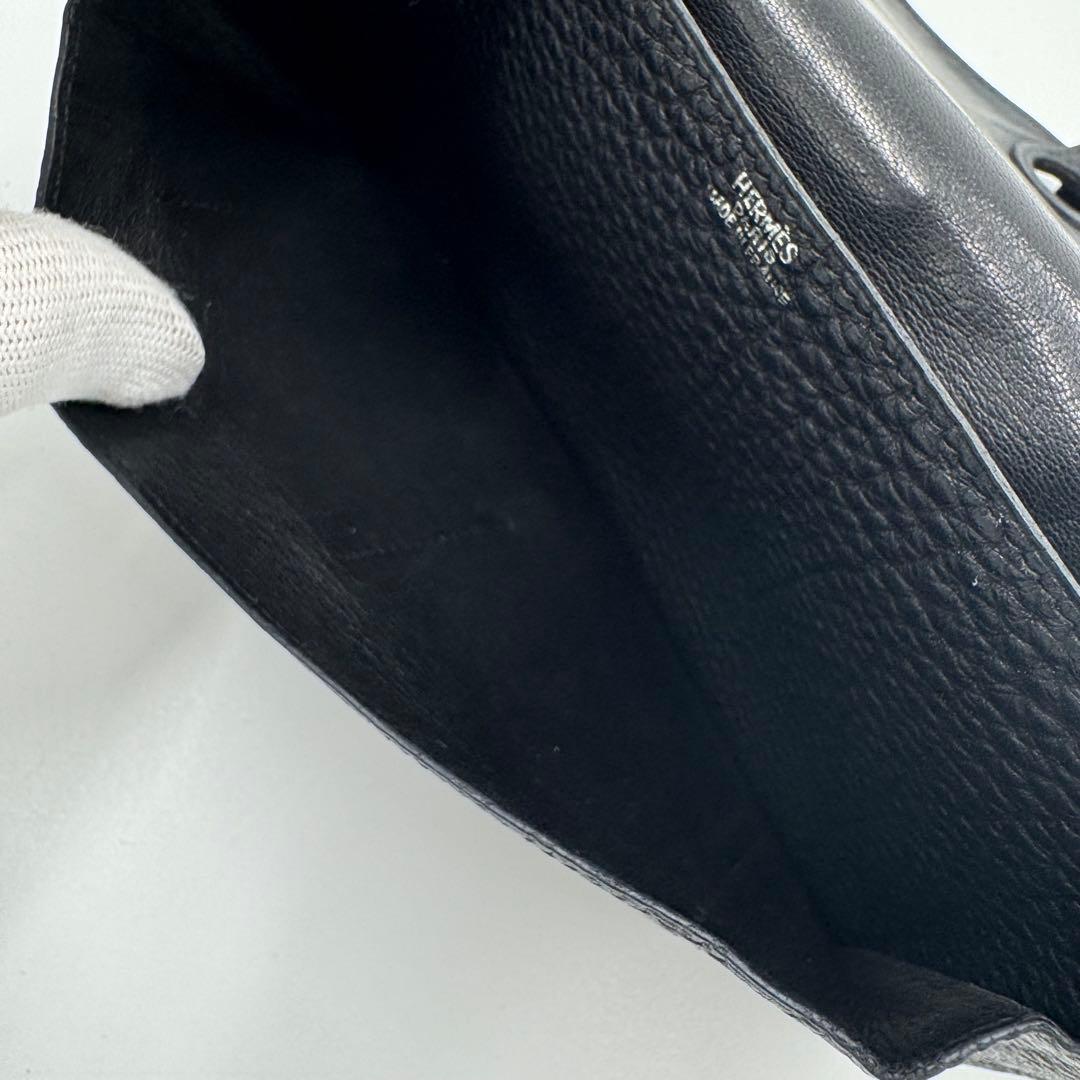 HERMES エルメス ドゴン トゴ レザー ボディバッグ ウエストバッグ 黒