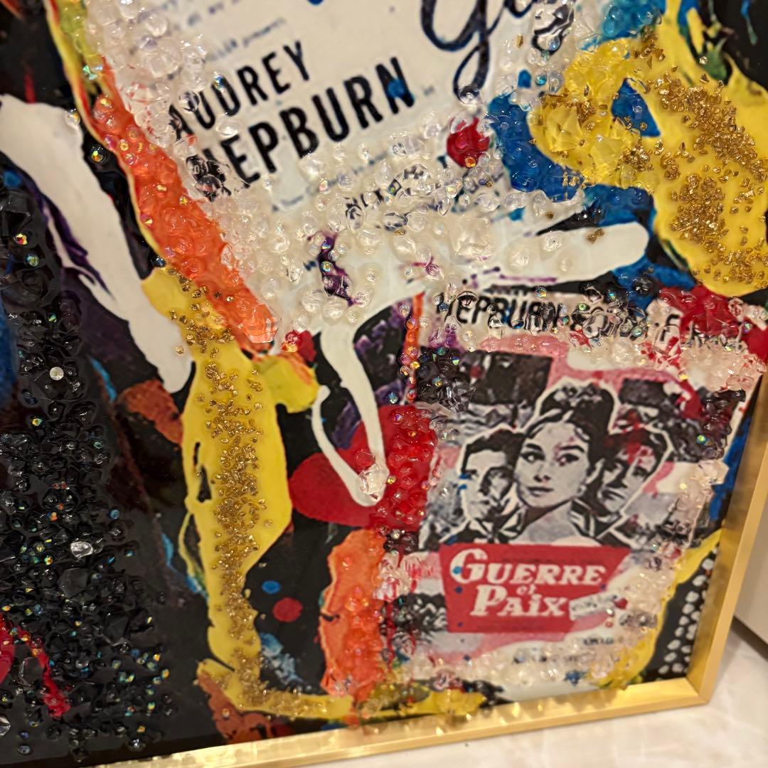 【一点モノ】オードリー・ヘプバーン 大型アートパネルハンドメイドインテリアアート