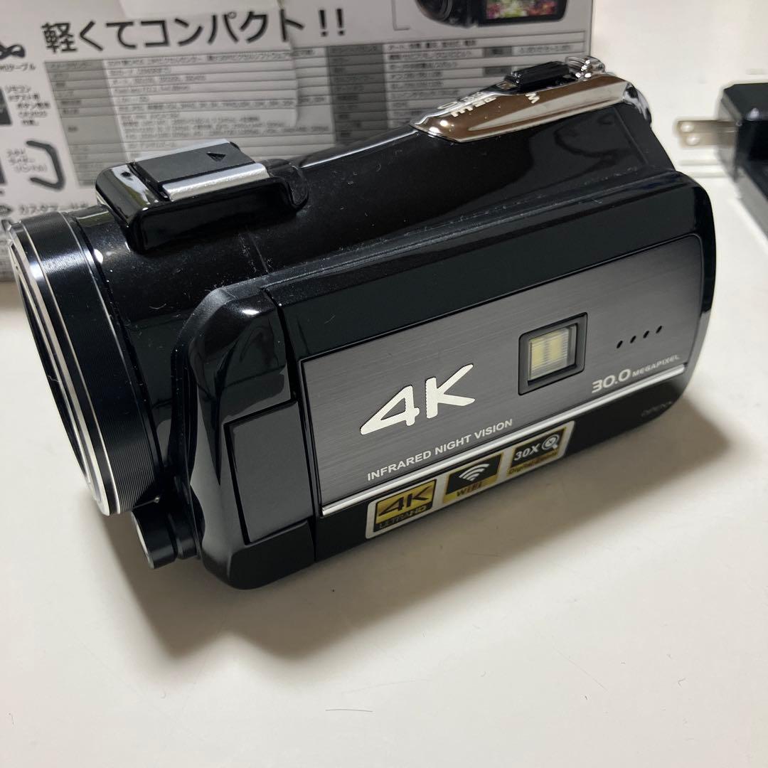 4Kビデオカメラ DV-AC3-BK (BLACK)