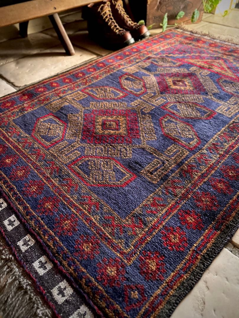 トライバルラグ　ヴィンテージラグ　アフガンラグ　マルダリ　バルーチ　プリミティブ