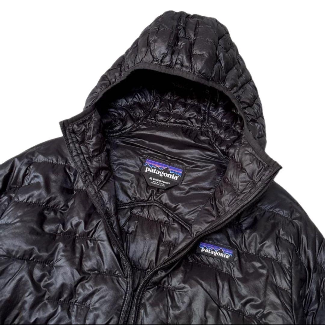 【未使用級】パタゴニア マイクロパフ フーディ XL ブラック プリマフィル