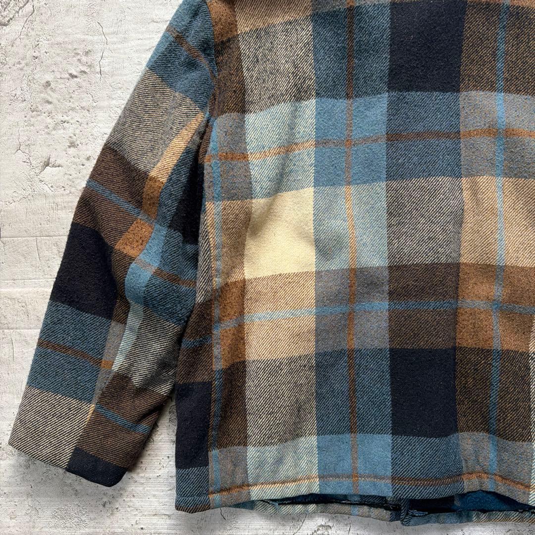 60s Vintage ウールジャケット　チェック　L相当