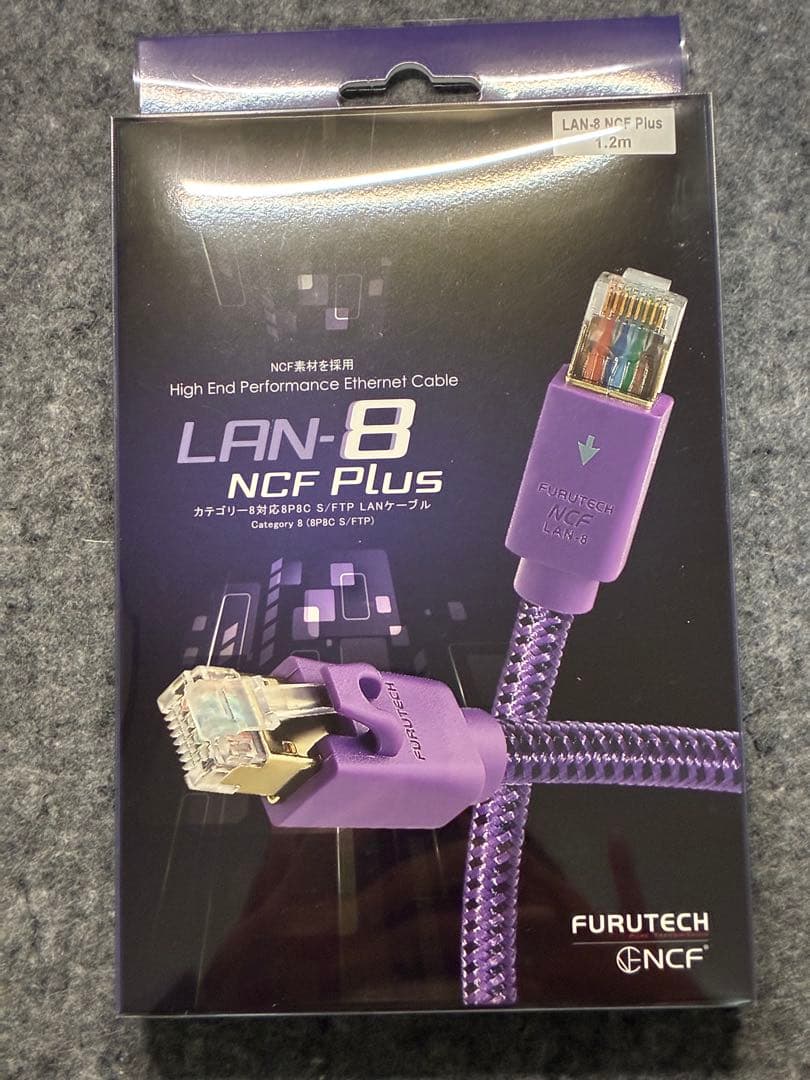 PCケーブル・コネクタ FURUTECH LAN-8 NCF Plus 1.2m