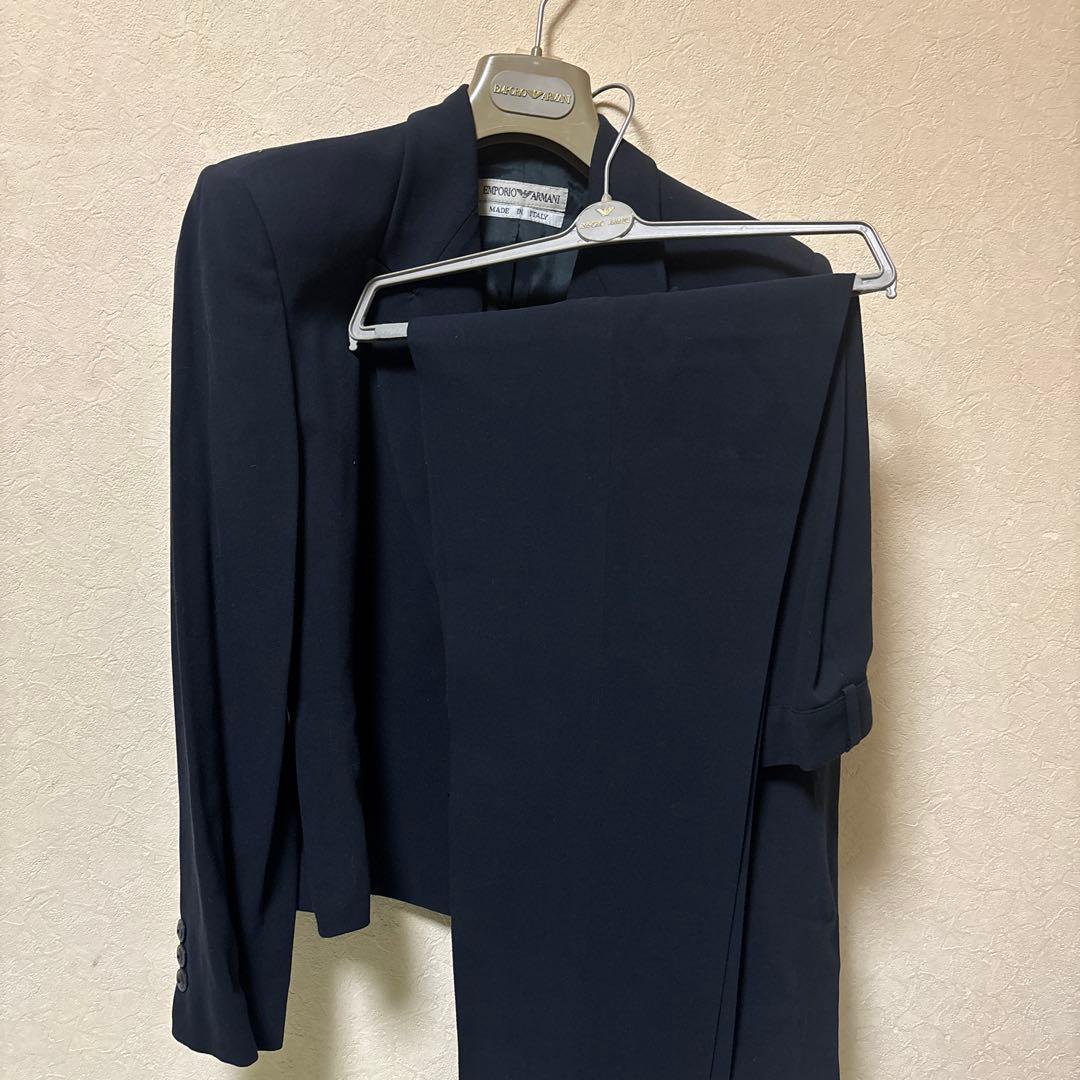 EMPORIO ARMANI スーツ セットアップ イタリア製 ネイビー 38