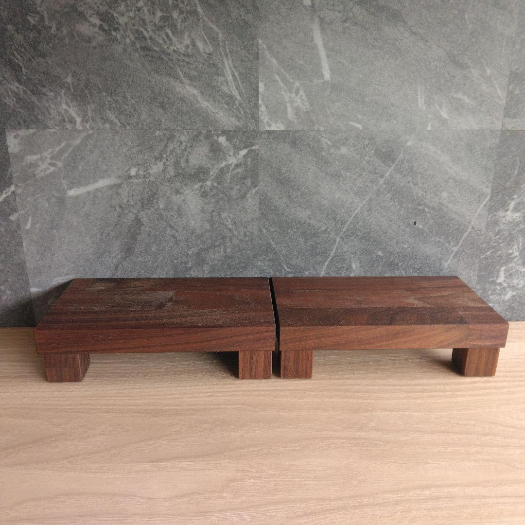 スピーカースタンド一対　ウォールナット