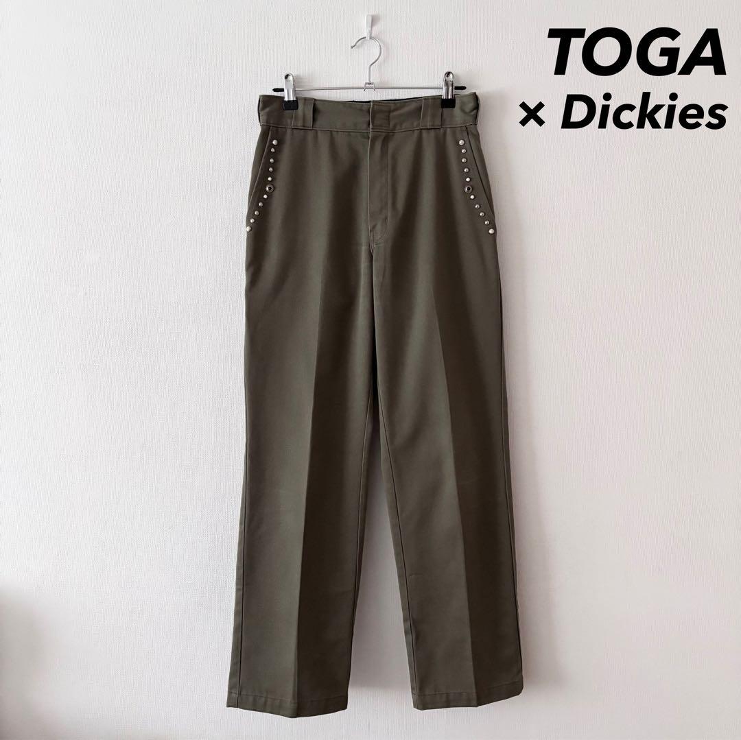 完売モデル TOGA × Dickies スタッズ ワイド パンツ