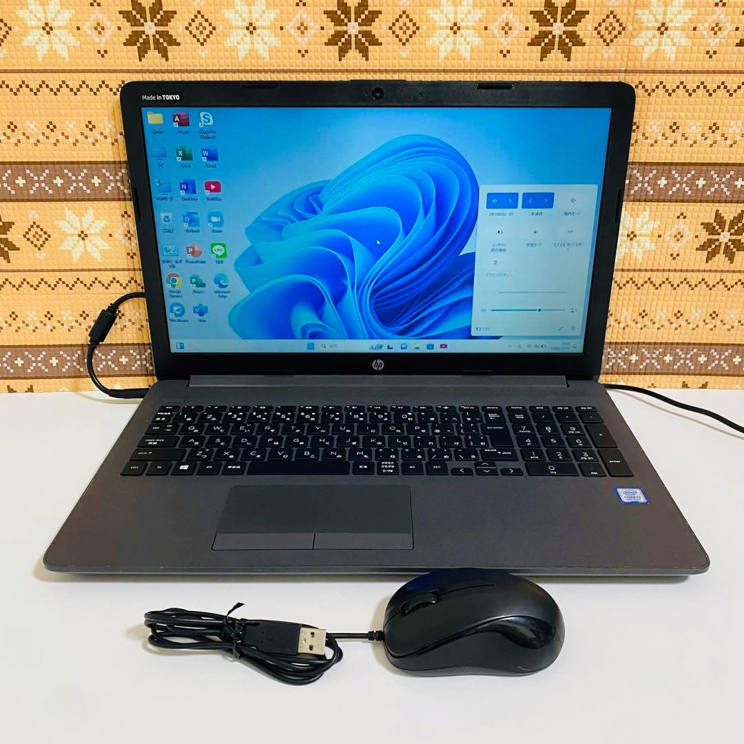 Y926 HPノートパソコンSSDメモリ8G第8世代 Windows11オフィス