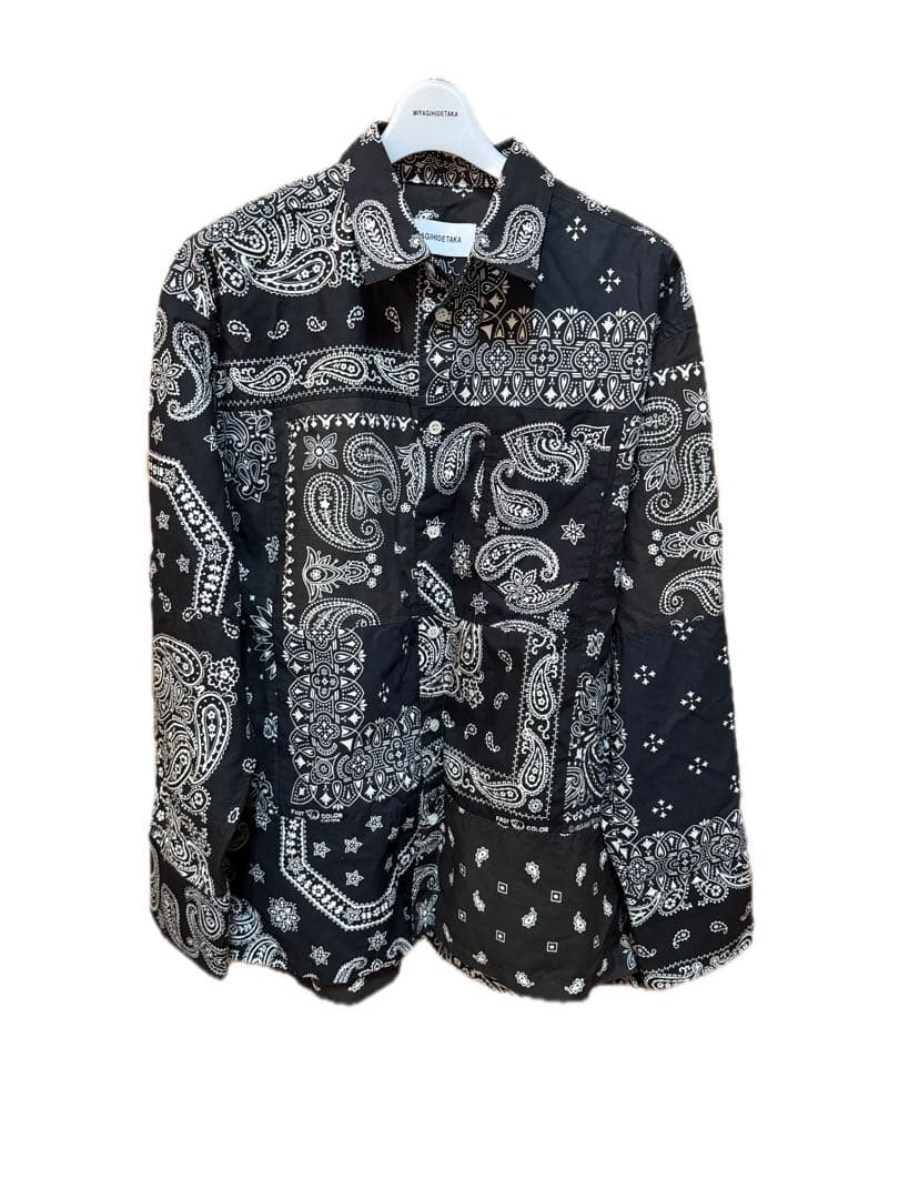 MIYAGIHIDETAKA バンダナ柄 長袖シャツ