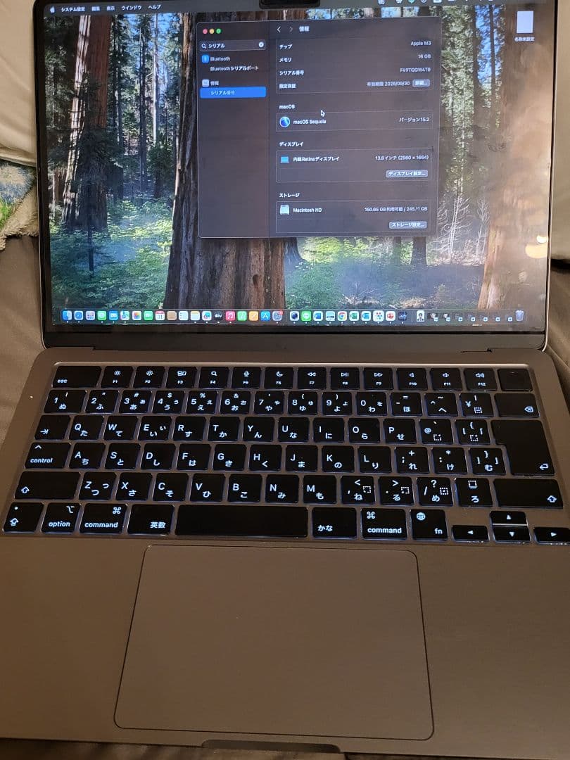 MacBook Air M3 ミッドナイト 16Gメモリ 512GB箱つき