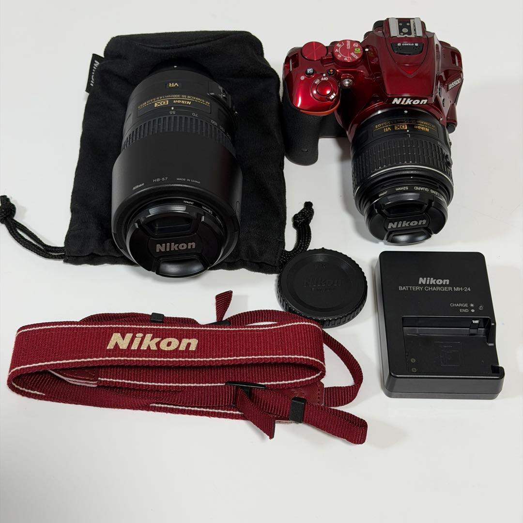 【バッテリー無し】Nikon D5500 ダブルズームキット