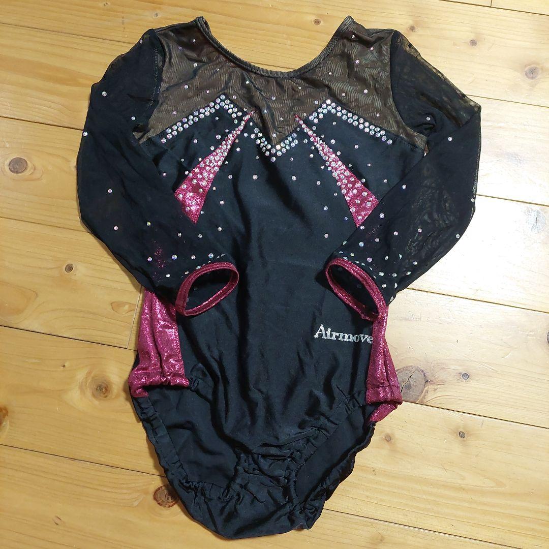 期間限定値下★Airmove 黒 ピンク レオタード 長袖★S145～155