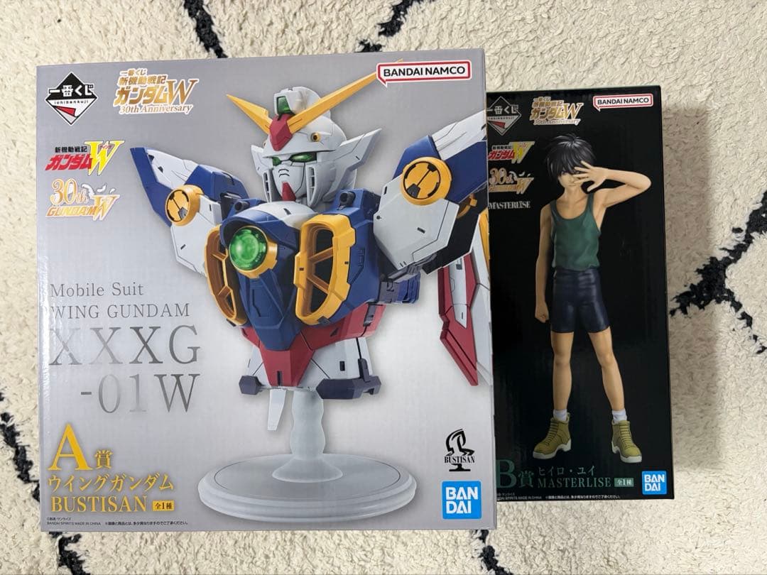 一番くじ　ガンダムW　A賞　ウイングガンダム　B賞　ヒイロ・ユイ