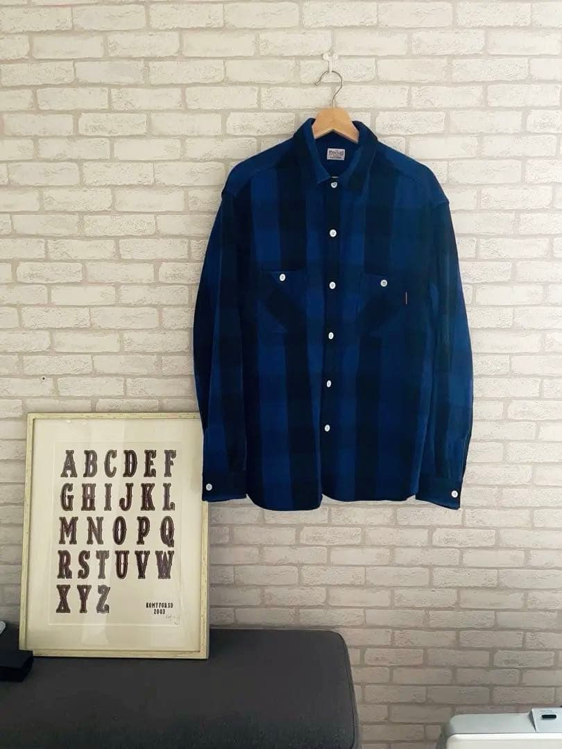 SD ブロックチェック ネルシャツ XL スタカリ