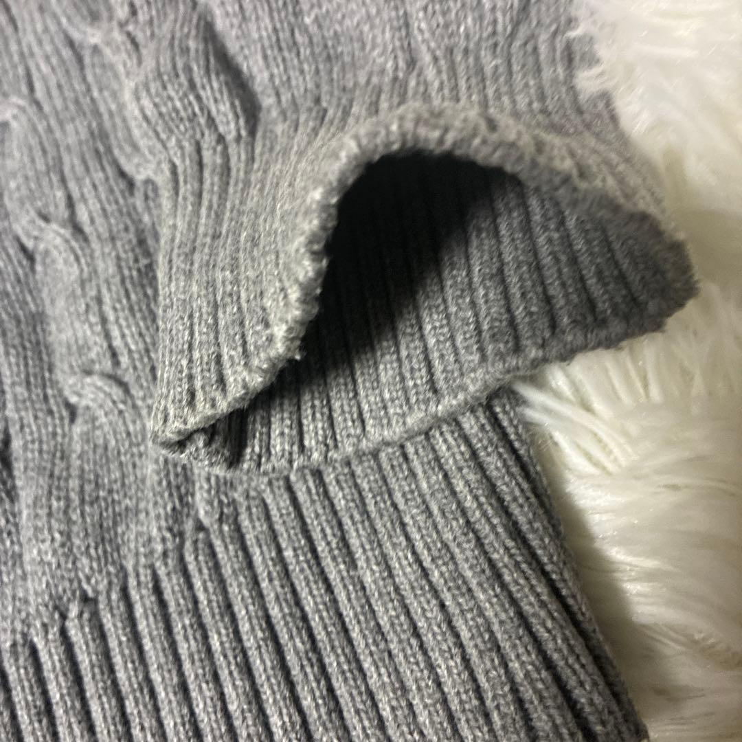 Supreme ケーブル編み ニットセーター M グレー